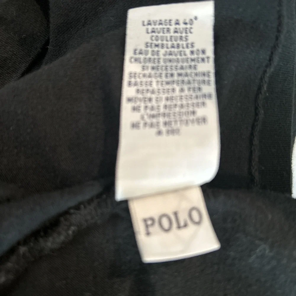 Polo By Ralph Lauren T Shirt Men's Short Sleeve XL Black 100% Cotton‎